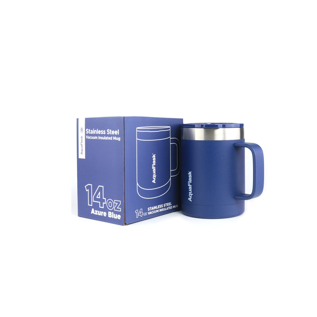Aquaflask Thermal Insulated Lidded Mug With Handle 415ml (14 oz) 