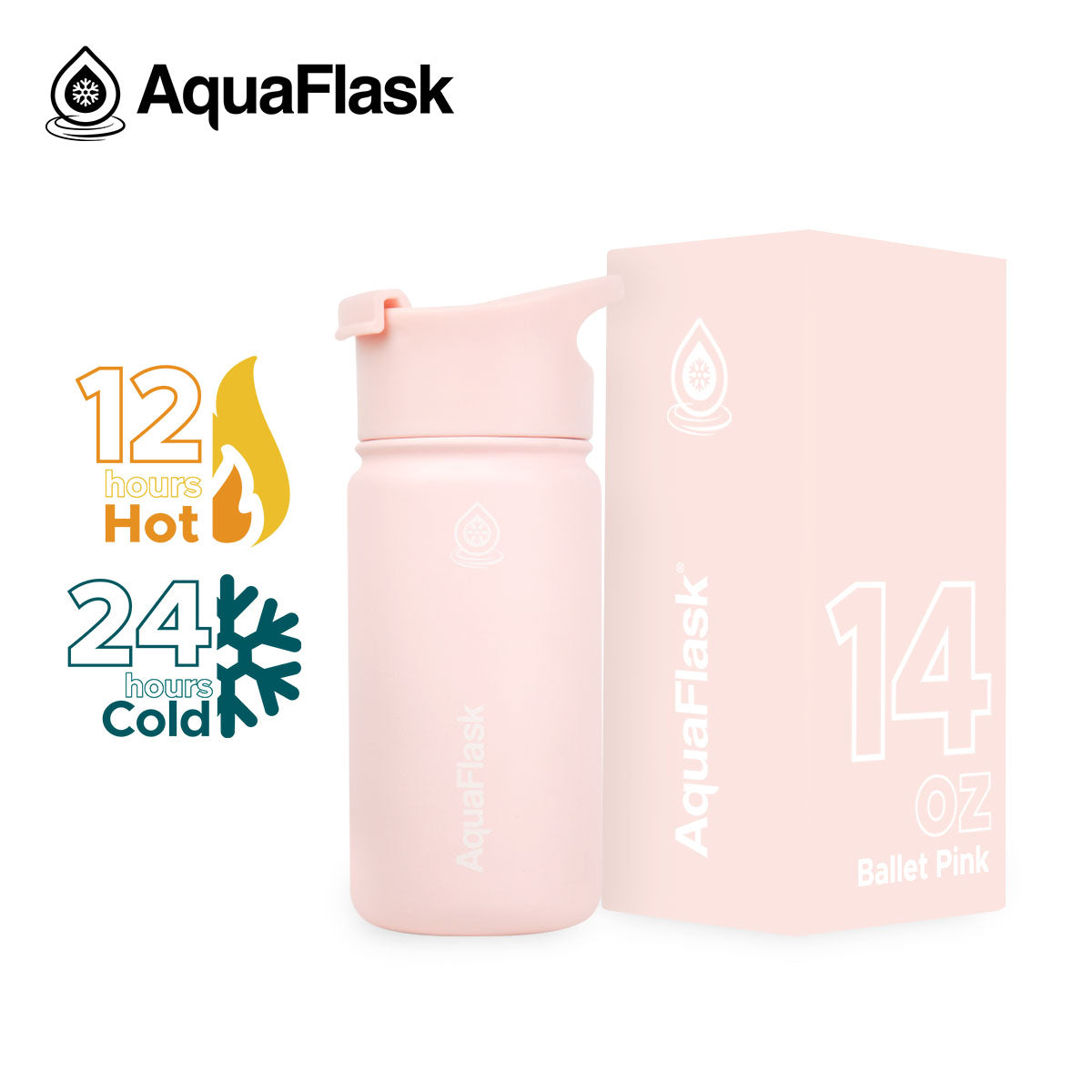 AquaFlask Original Vacuum Insulated Water Bottles 415ml (14oz) 