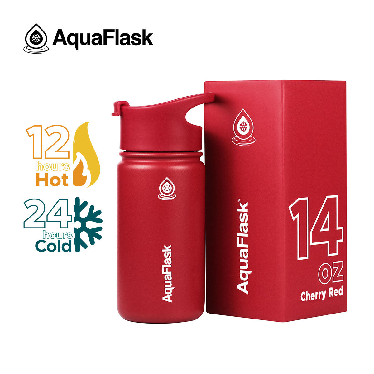 AquaFlask Original Vacuum Insulated Water Bottles 415ml (14oz) 