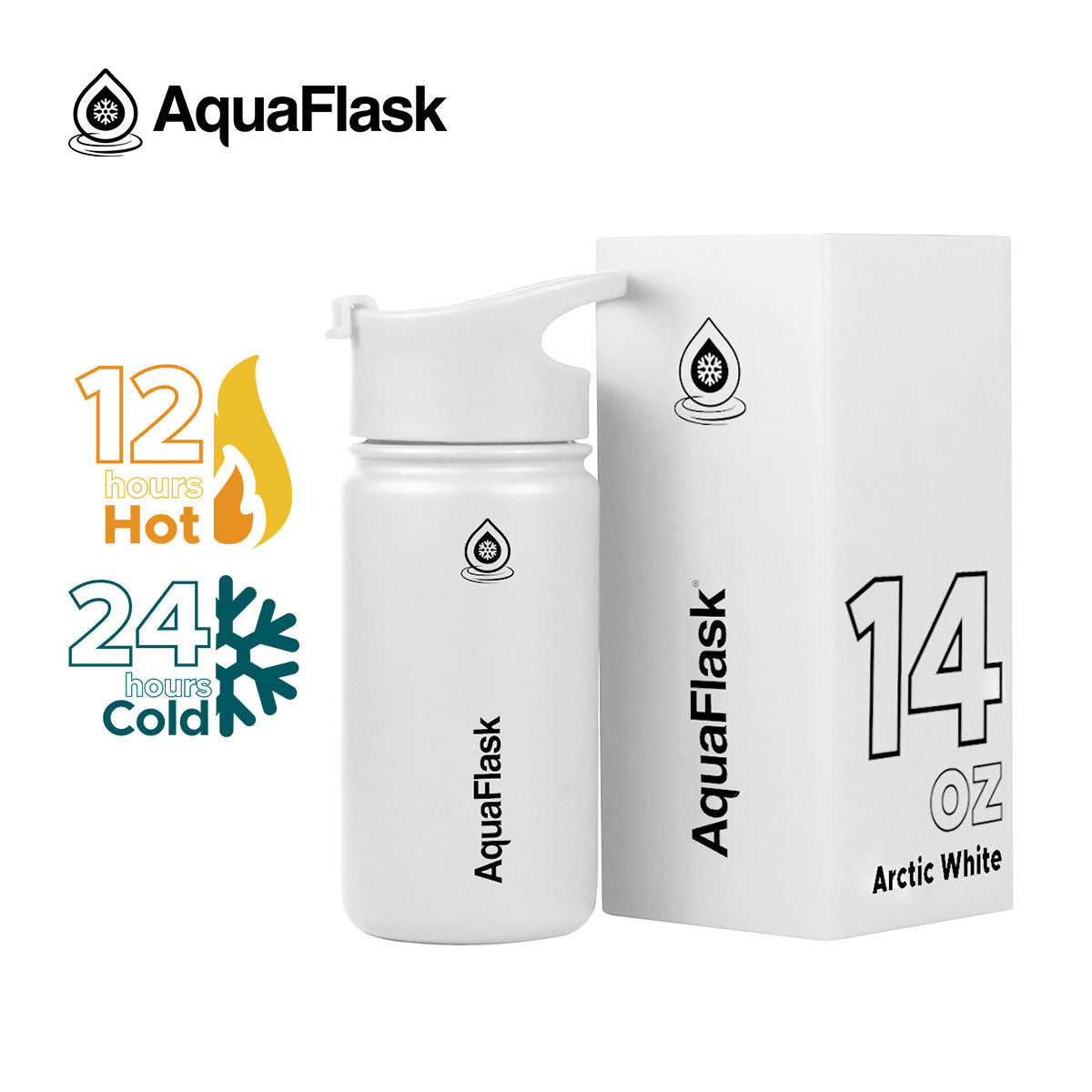 AquaFlask Original Vacuum Insulated Water Bottles 415ml (14oz) 