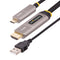 USB-C to HDMI 2.0 Active Optical Cable (AOC), 4K 60Hz, CL3 Rated, Unidirectional USB Type-C to HDMI Adapter Cable