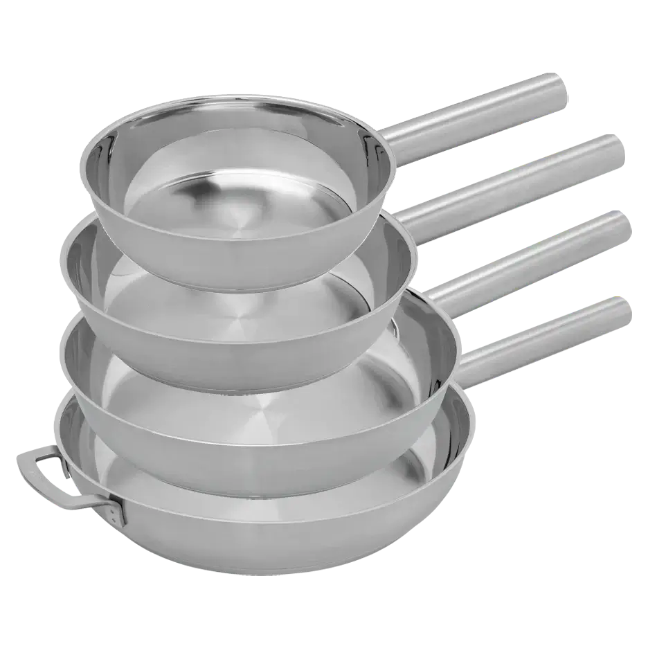 COMBEKK | Stainless Steel Fry Pan Set of 4 