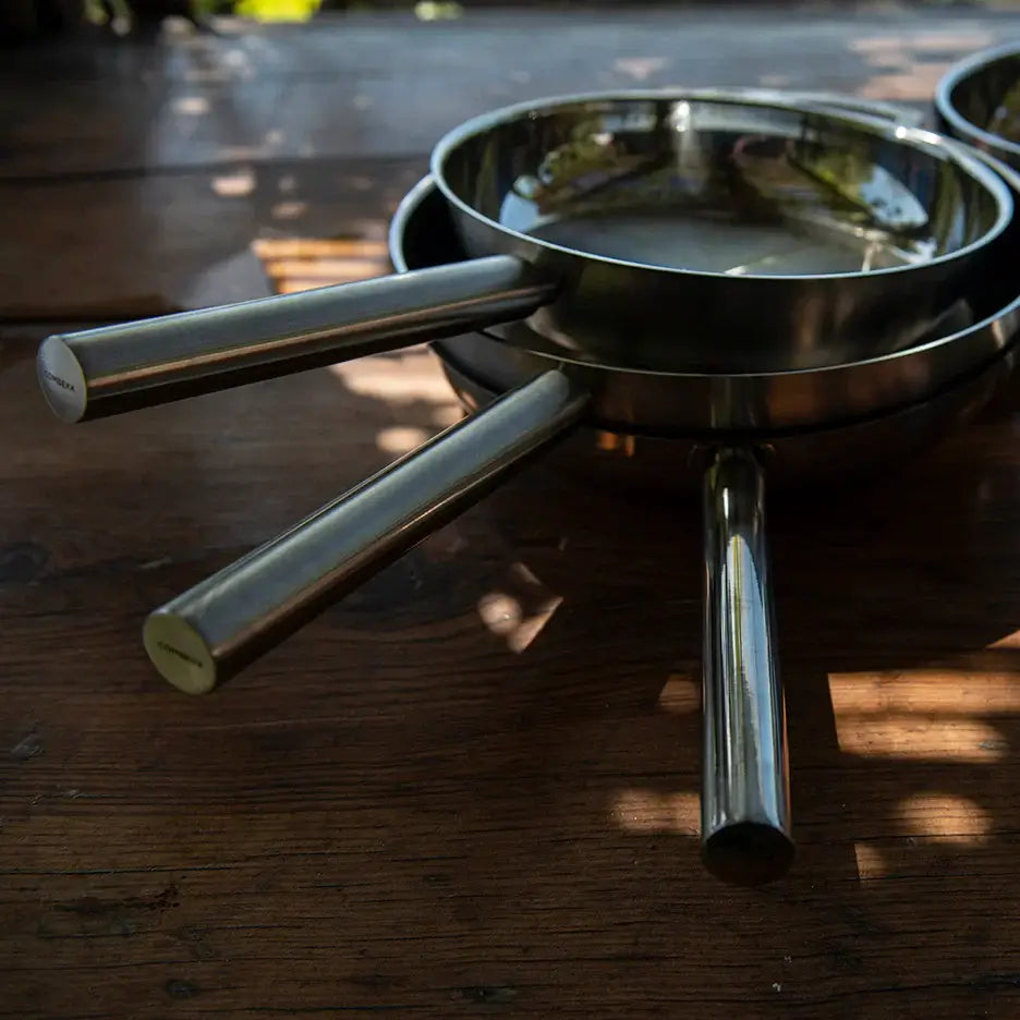 COMBEKK | Stainless Steel Fry Pan Set of 4 