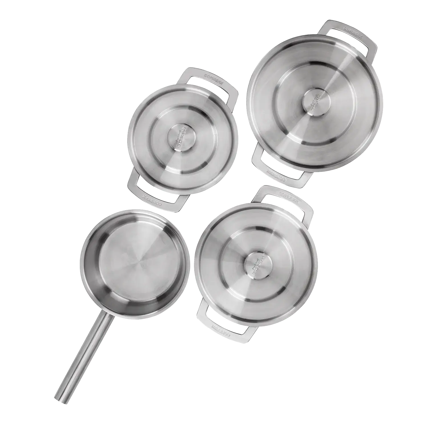 COMBEKK | STAINLESS STEEL COOKWARE SET 4PCS 