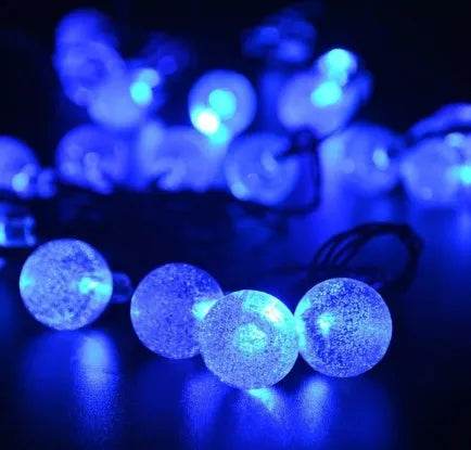 Crystal solar power of the led lamp string lights christmas lights solar garden outdoor decoration for christmas 