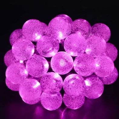 Crystal solar power of the led lamp string lights christmas lights solar garden outdoor decoration for christmas 