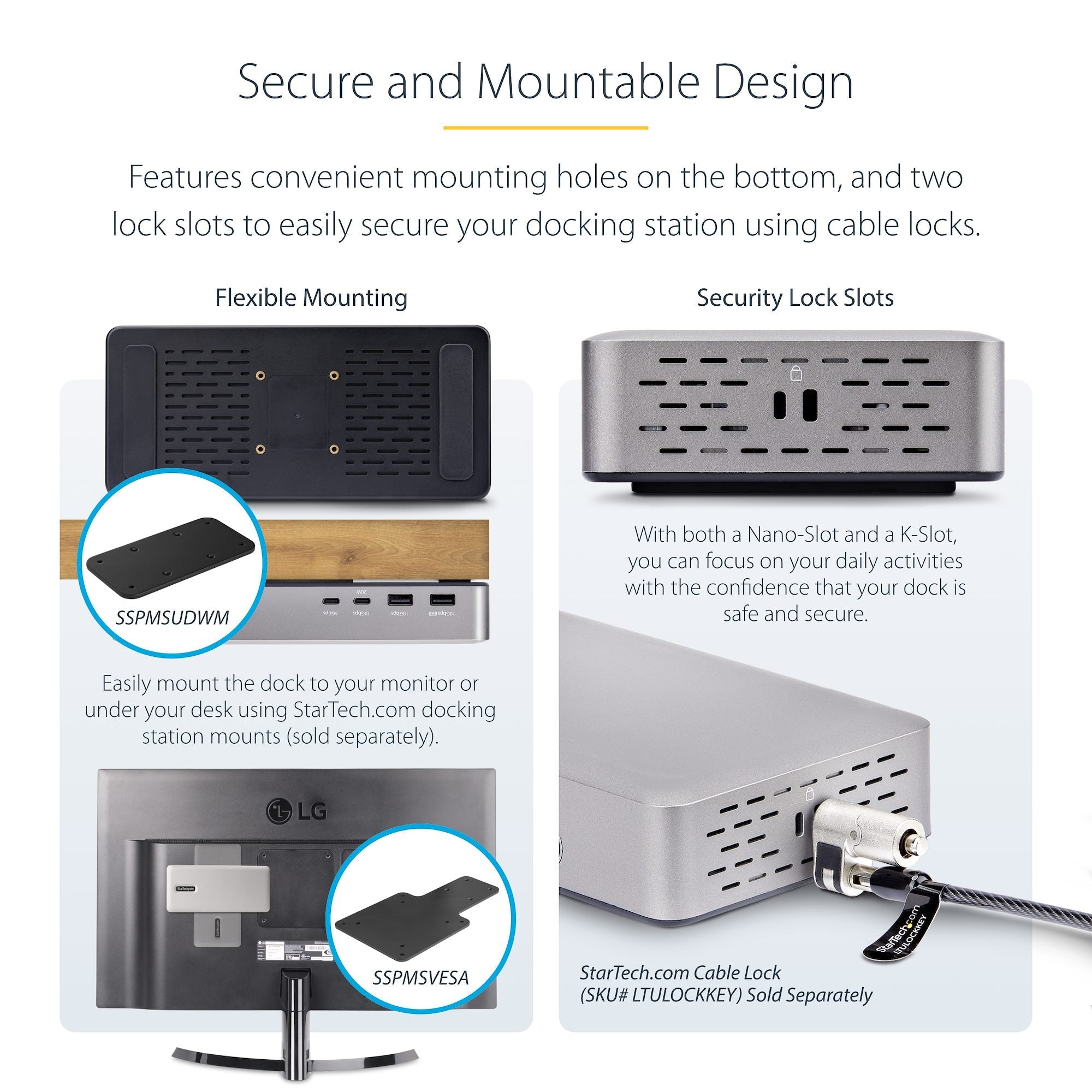 USB4 Docking Station, USB-C 40Gbps, Dual Video HDMI, Up to 2x 4K 60Hz 4:4:4 (RGB) or 2x 4K 120Hz 4:2:2, Multi-Monitor Dock, 6x USB, 2.5GbE, 100W PD 