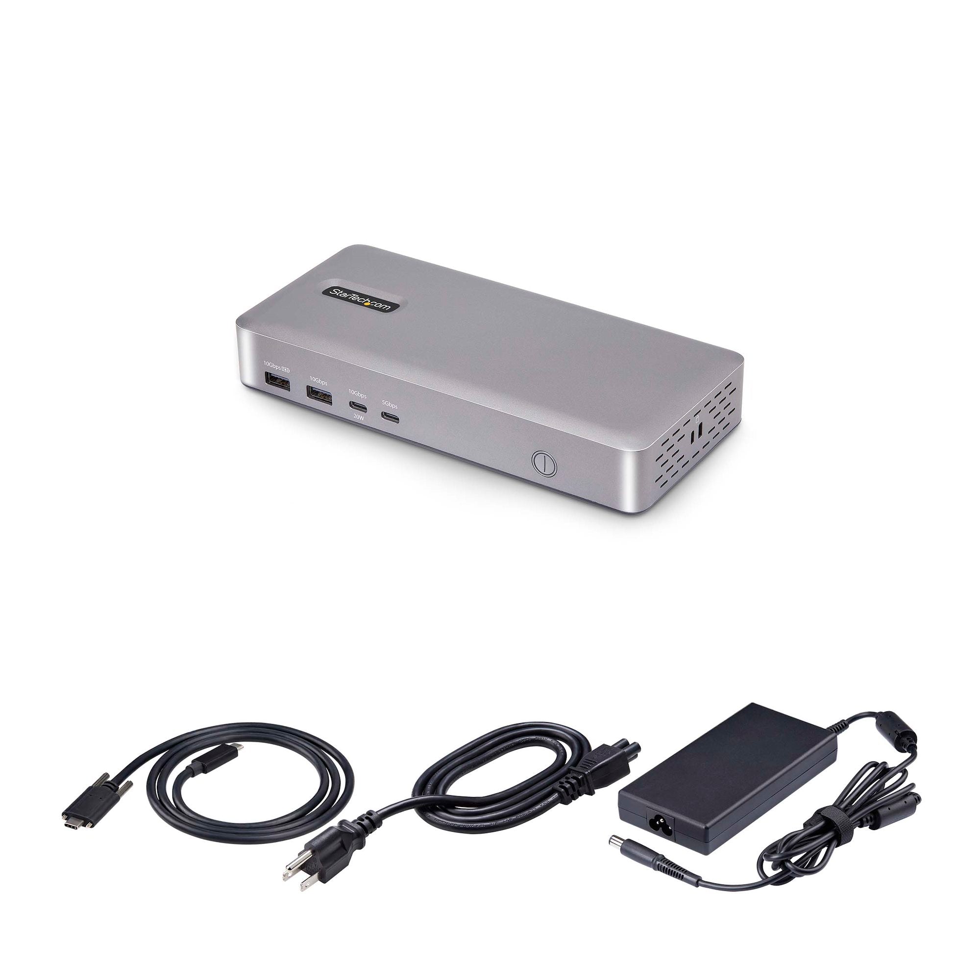 USB4 Docking Station, USB-C 40Gbps, Dual Video HDMI, Up to 2x 4K 60Hz 4:4:4 (RGB) or 2x 4K 120Hz 4:2:2, Multi-Monitor Dock, 6x USB, 2.5GbE, 100W PD 