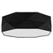 KANTOOR Black Linen Origami Flush Mount Ceiling Light for Bedroom, Office & Hallway