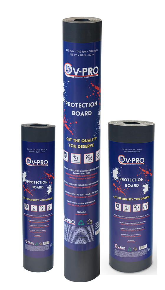 V-PRO TEMPORARY FLOOR PROTECTION BOARD 24.6IN X 78.7FT (62CM X 24M) 
