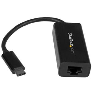 USB C to Gigabit Ethernet Adapter - Thunderbolt 3 - 10/100/1000Mbps - Black 