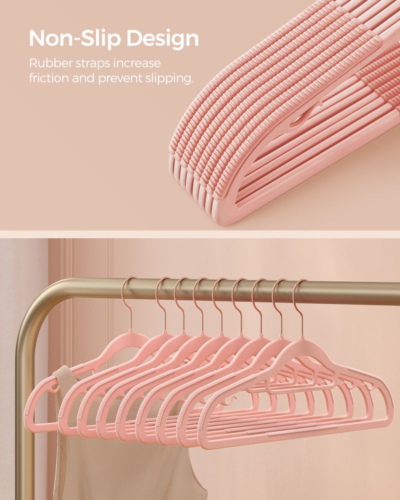 SONGMICS Heavy-Duty Plastic Hangers 