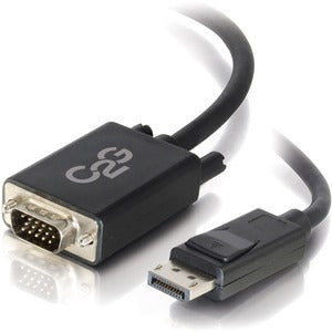 C2G 6ft DisplayPort to VGA Adapter - DP to VGA Video Adapter Cable - DisplayPort 1.2 - 1080p - M/M 