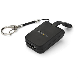 Compact USB C to HDMI Adapter - 4K 30Hz USB Type-C to HDMI Video Display Converter w/ Keychain Ring- Thunderbolt 3 Compatible 