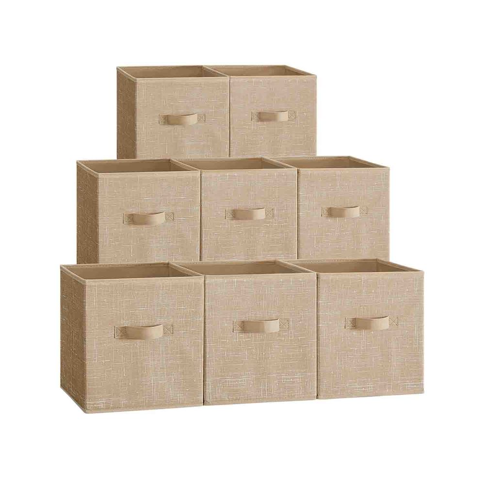 SONGMICS Set of 8 Foldable Storage Cubes 