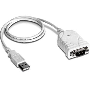 USB to Serial 9-Pin Converter Cable, Connect a RS-232 Serial Device to a USB 2.0 Port, Supports Windows & Mac, USB 1.1, USB 2.0, USB 3.0, 21 Inch Cable Length, Plug & Play, White, TU-S9