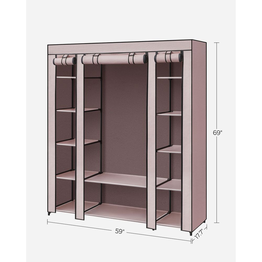 SONGMICS Portable Closet with Non-Woven Fabric Cover 