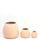 Margo Peach Bamboo Floor Planter – Sustainable Mid-Century Handmade Bamboo Planter for Artificial and Indoor Plants by ArtiPlanto