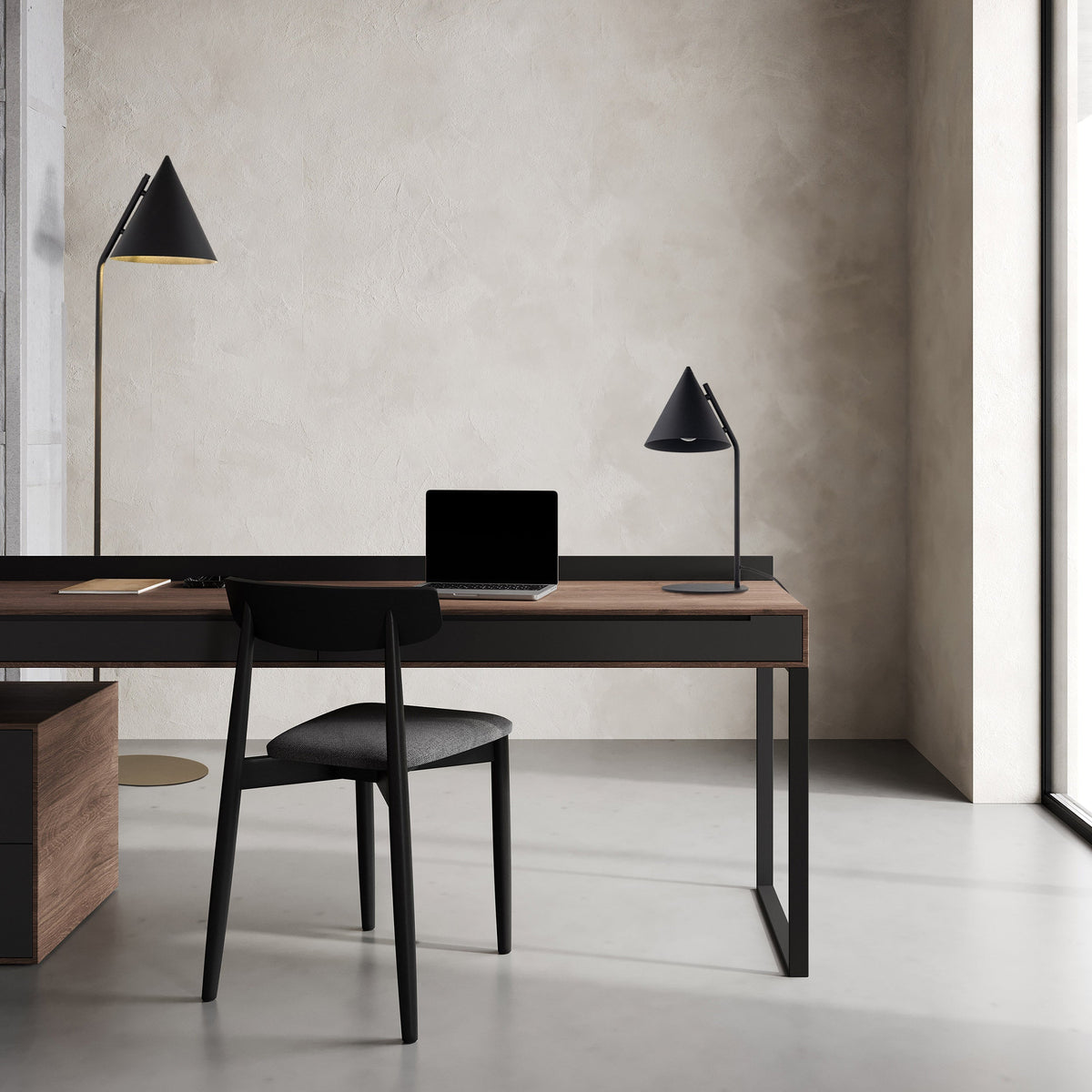 CONO Black Modern Minimalist Floor Lamp  (Clearance)