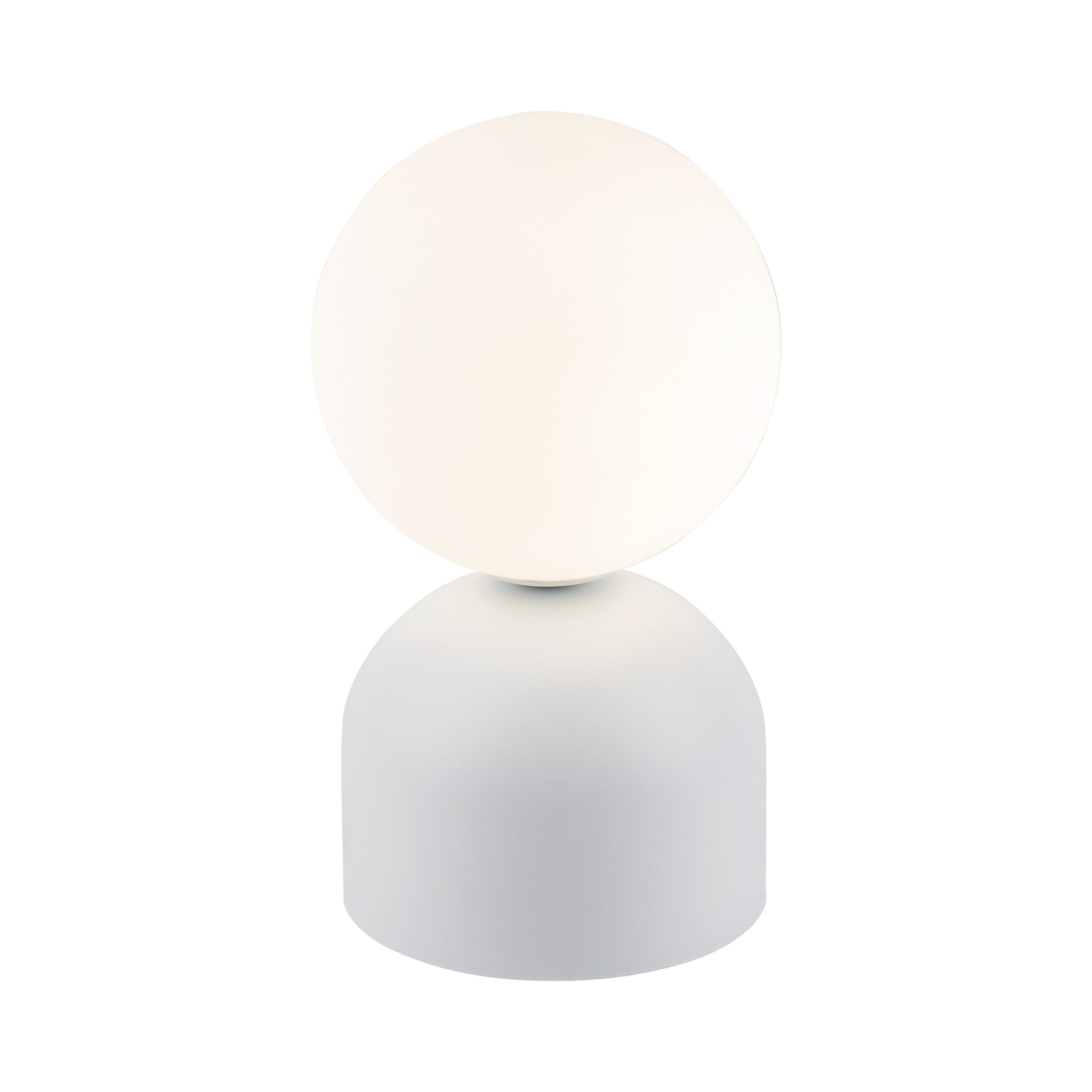 MIKI Modern Glass Globe Table Lamp for Bedroom, Living Room & Nightstand