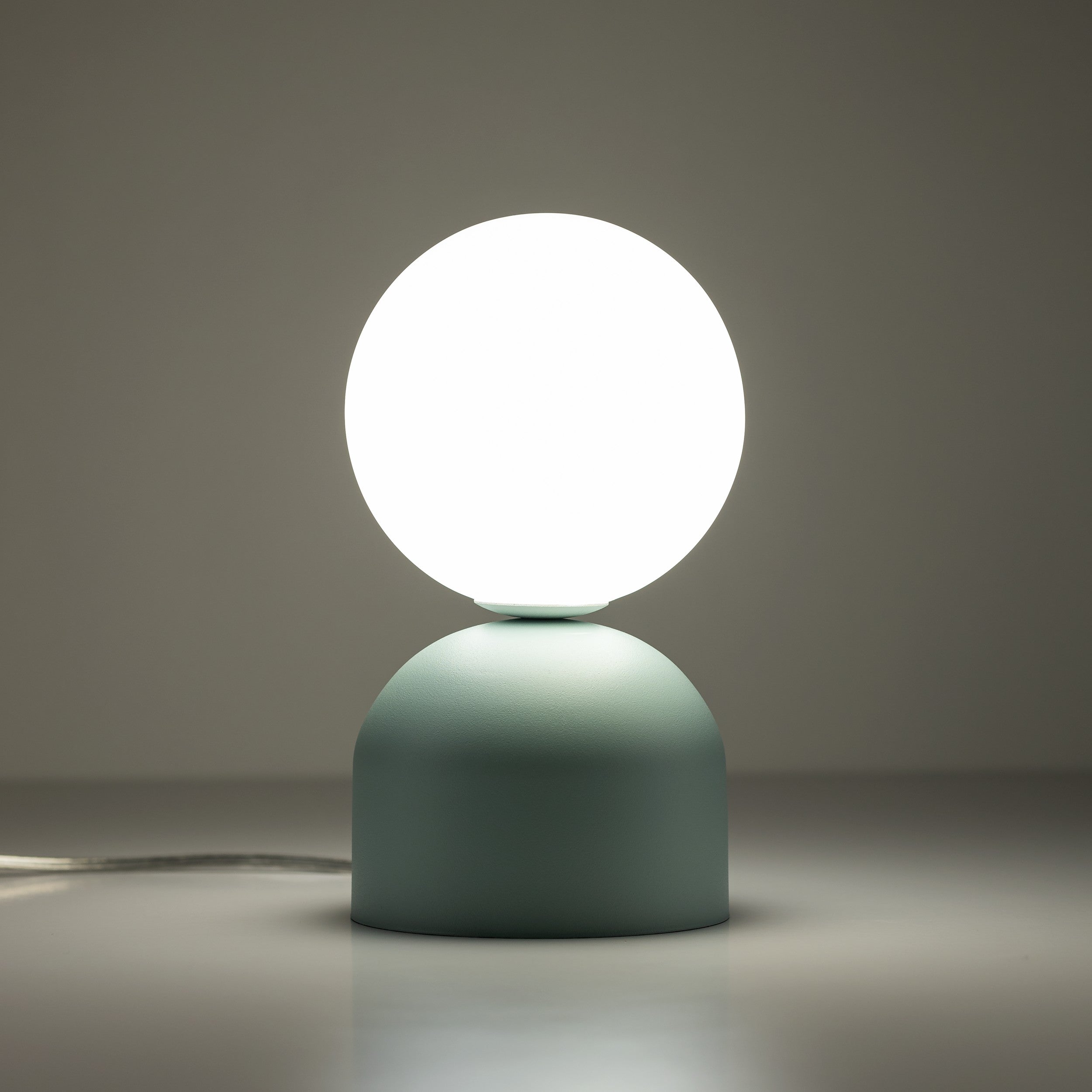 MIKI Modern Glass Globe Table Lamp for Bedroom, Living Room & Nightstand