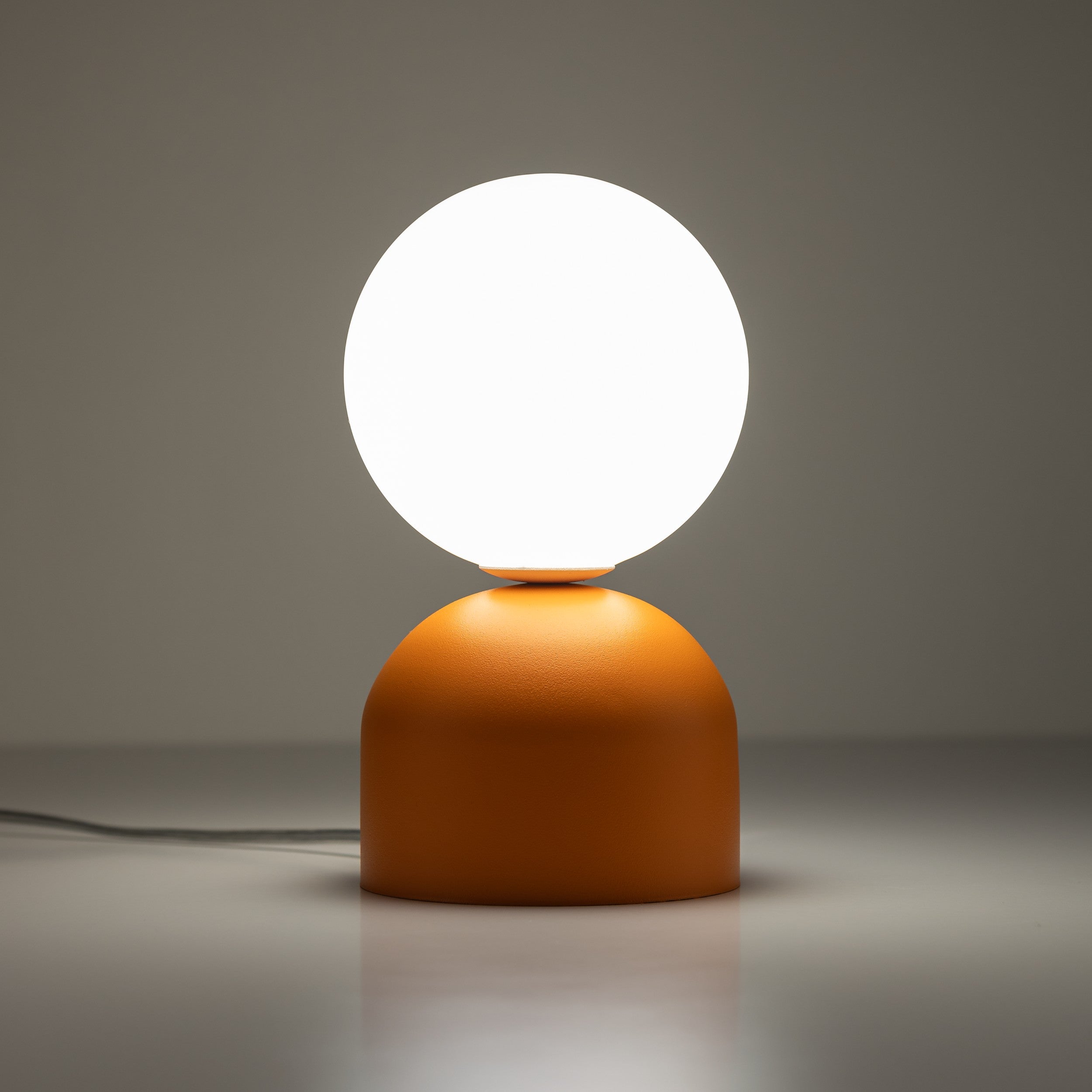 MIKI Modern Glass Globe Table Lamp for Bedroom, Living Room & Nightstand