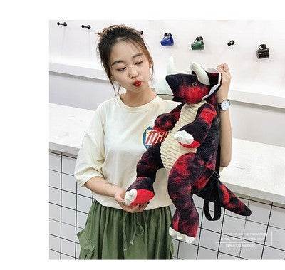 3D Dinosaur Kids Backpack – Cute Cartoon Plush Bag 