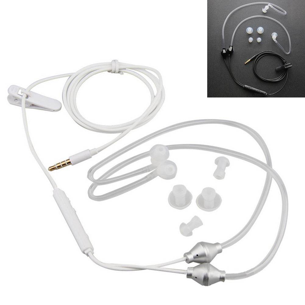Mobile Phone Health Earphones With Microphone Bilateral in-ear Air Duct Health Non-hazardous Earphones 