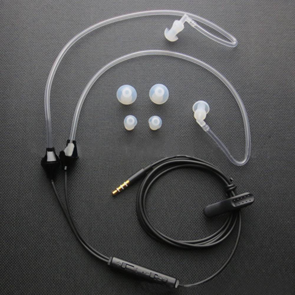 Mobile Phone Health Earphones With Microphone Bilateral in-ear Air Duct Health Non-hazardous Earphones 