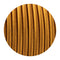 16ft Round Cloth Covered Wire 18 Gauge 3 Conductor Fabric Light Cord Gold~2110