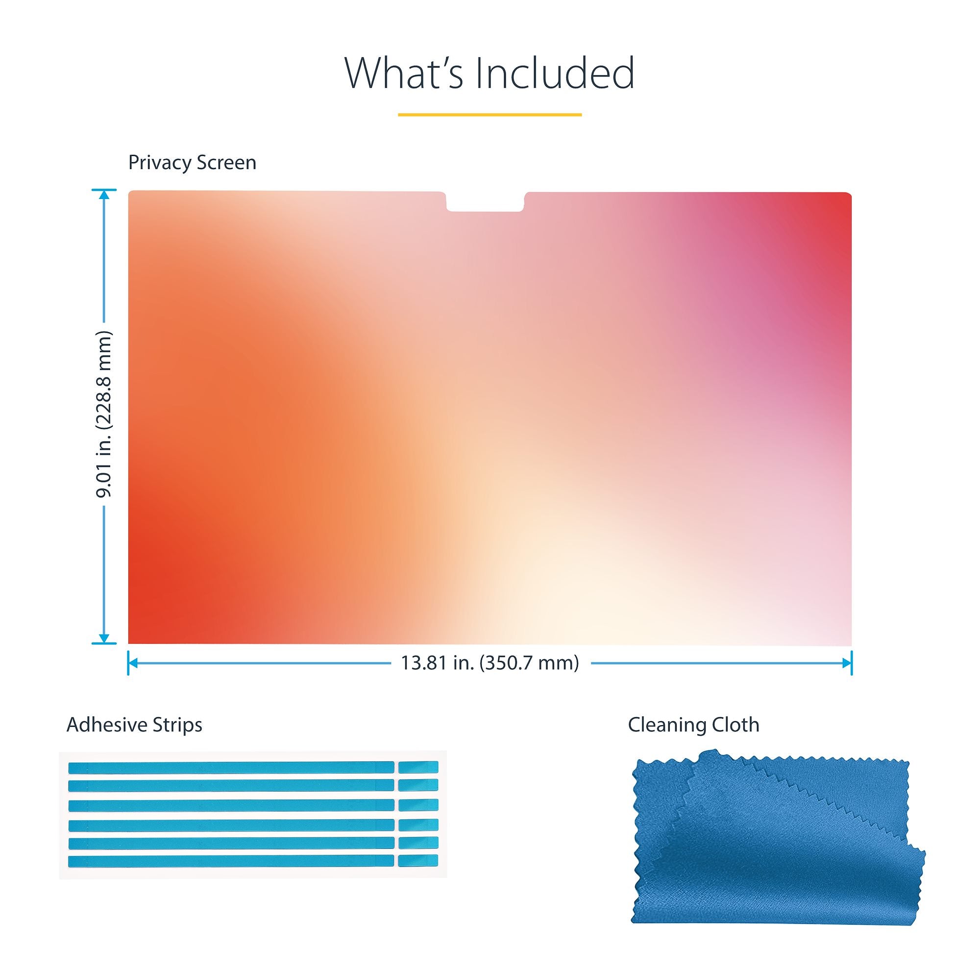 16-inch MacBook Pro M1 M2 M3 M4 Laptop Privacy Screen, Blue Light Screen Protector, Double-Sided Anti-Glare Matte or Glossy Gold, Laptop Privacy Filter 