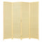 6 ft 4 Panel Portable Folding Room Divider Screen-Natural