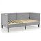 Twin Daybed Heavy Duty Wooden Sofa Bed Frame-Gray