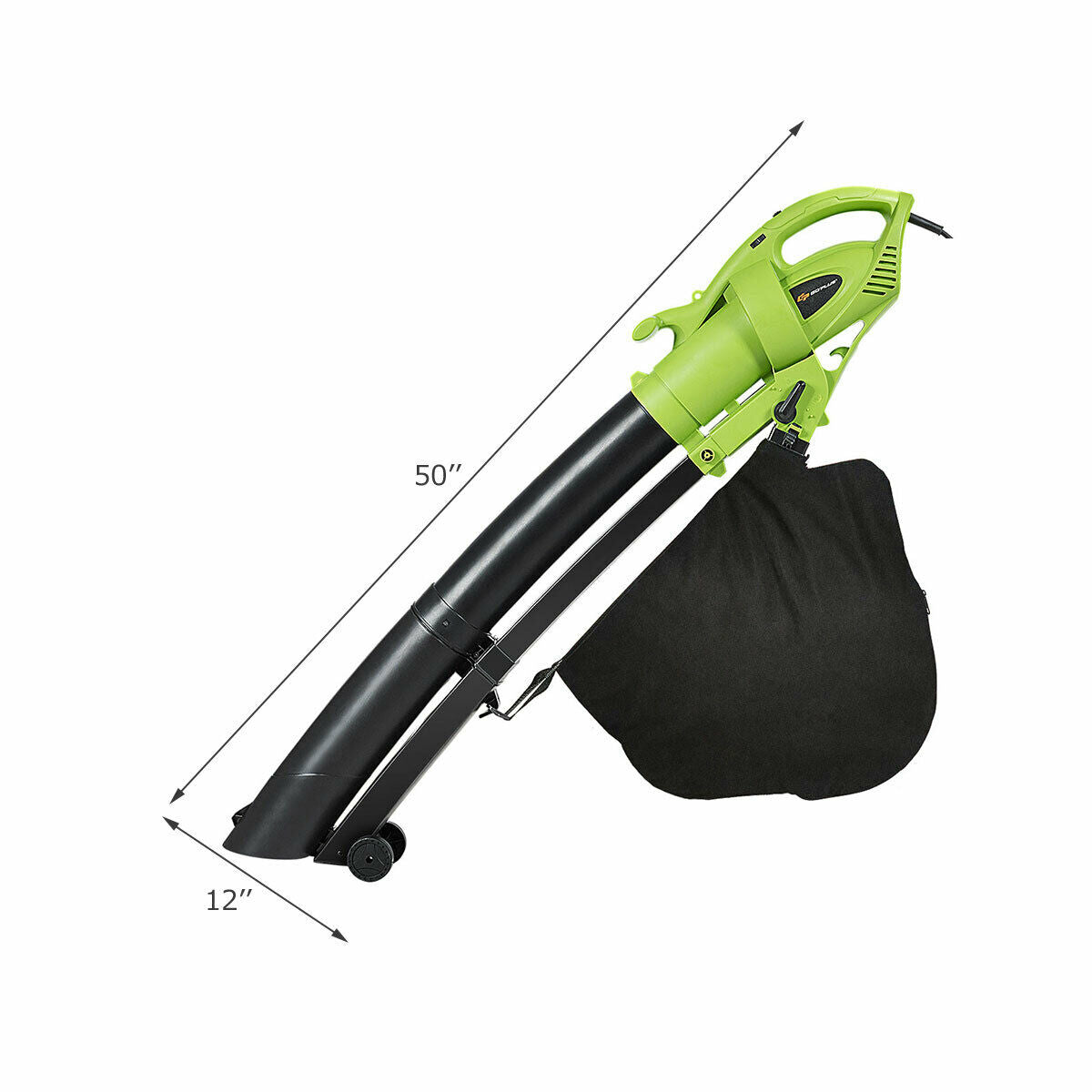 7.5 Amp 3-in-1 Electric Leaf Blower Leaf  Vacuum Mulcher 170MPH