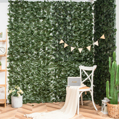 118 x 39 Inch Artificial Ivy Privacy Fence Screen 