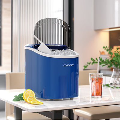 2.2 L Portable Ice Cube Maker with Bullet Shaped Ice Cube-Navy 