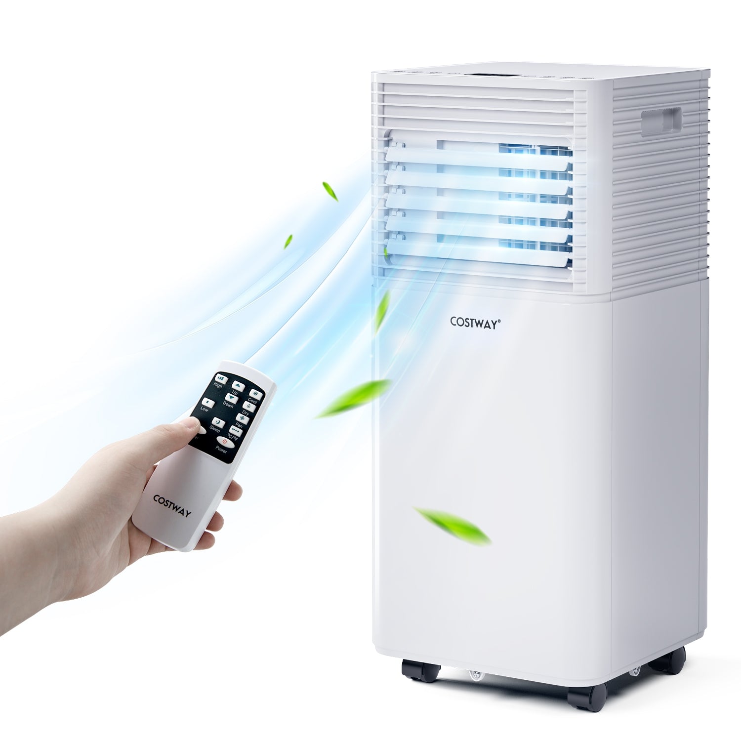 8000 BTU 3-in-1 Air Cooler with Dehumidifier and Fan Mode-White