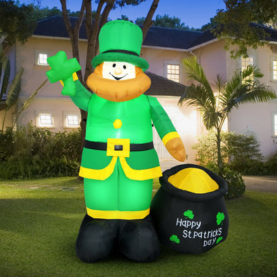 Patrick’s Day Inflatable Leprechaun for for Yard and Lawn-6 ft 