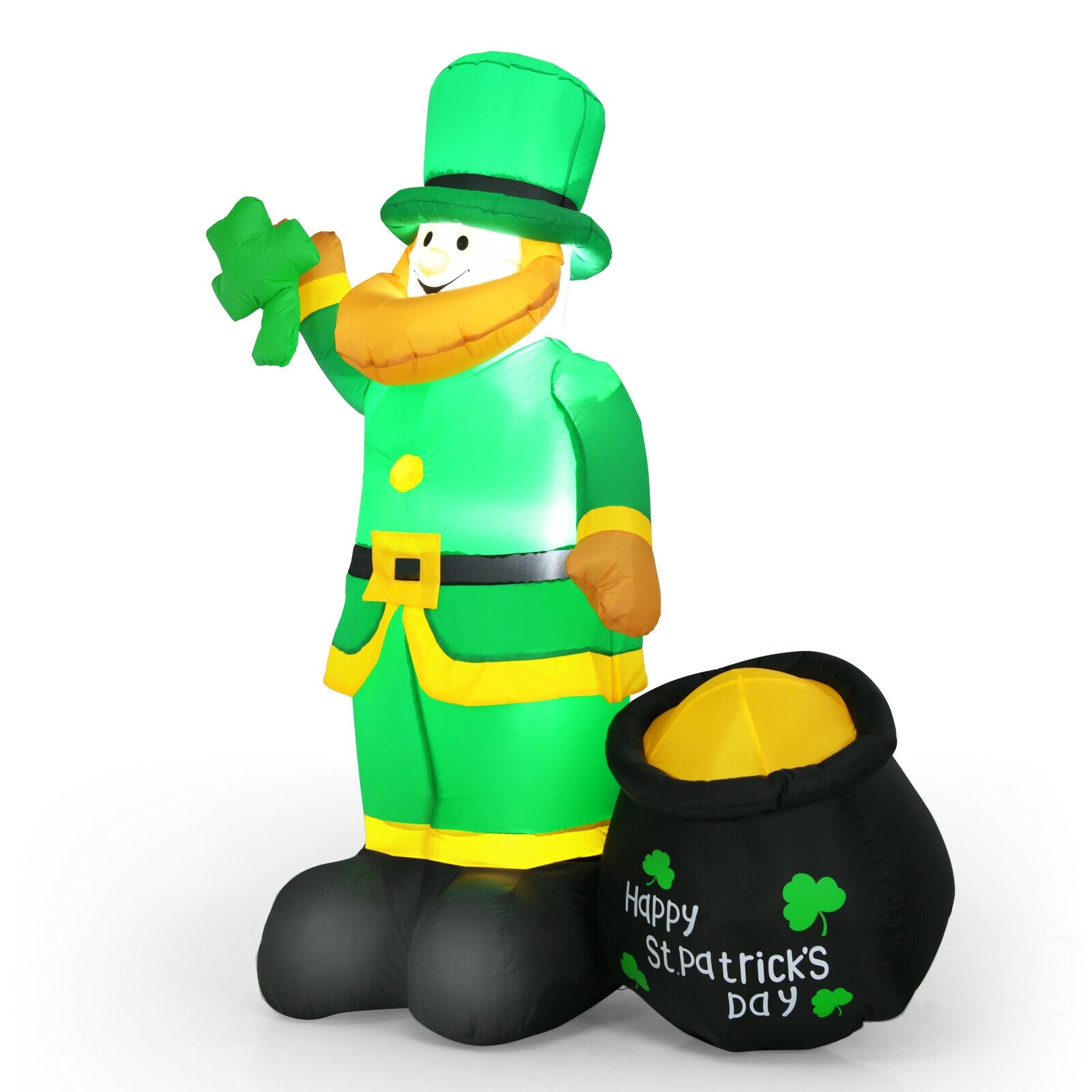 Patrick’s Day Inflatable Leprechaun for for Yard and Lawn-6 ft