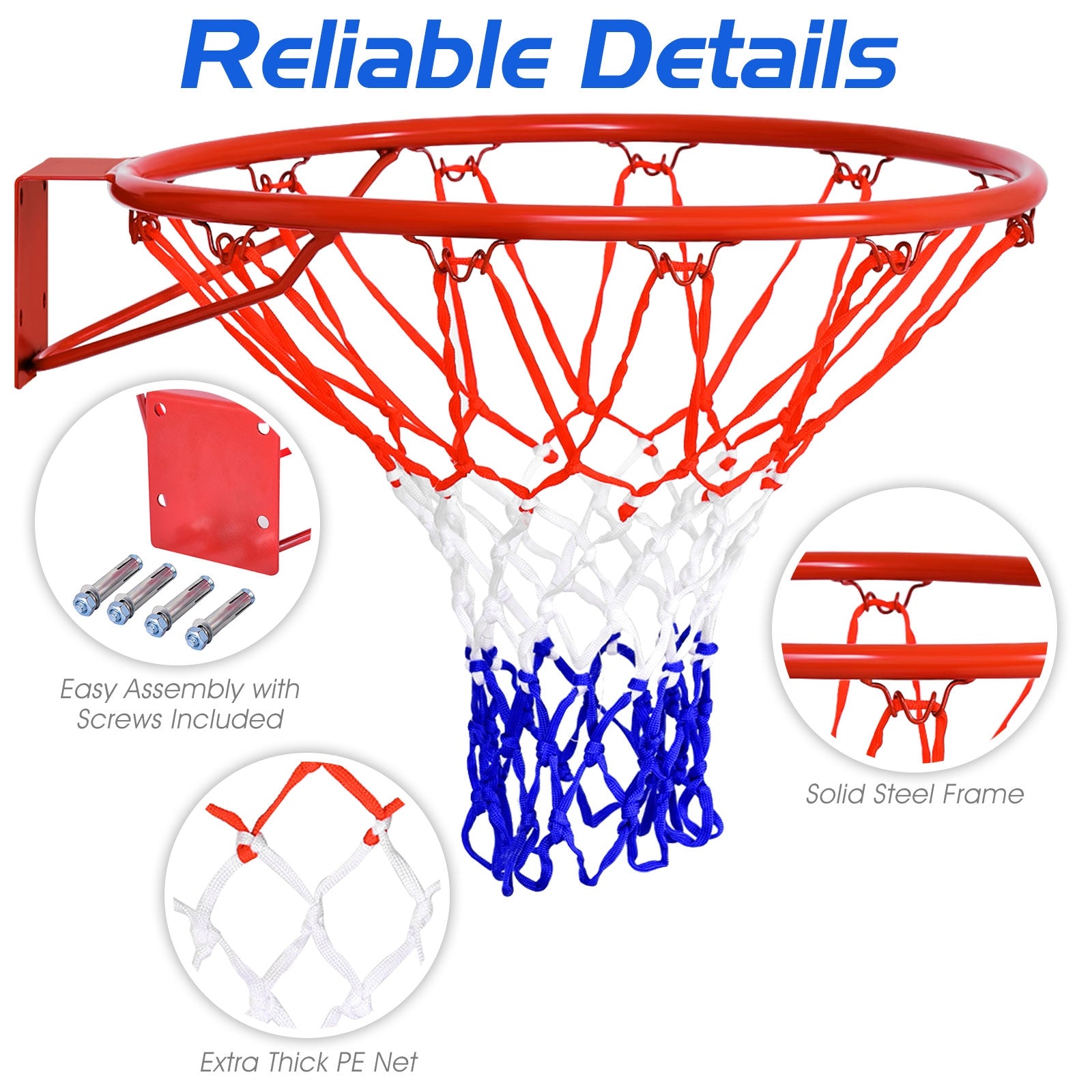 18 inch Wall Mounted Basketball Hoop