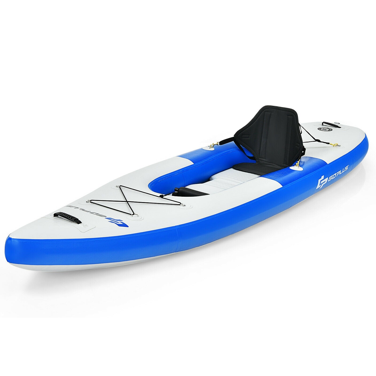 Inflatable Kayak Includes Aluminum Paddle with Hand Pump for 1 Person-Blue