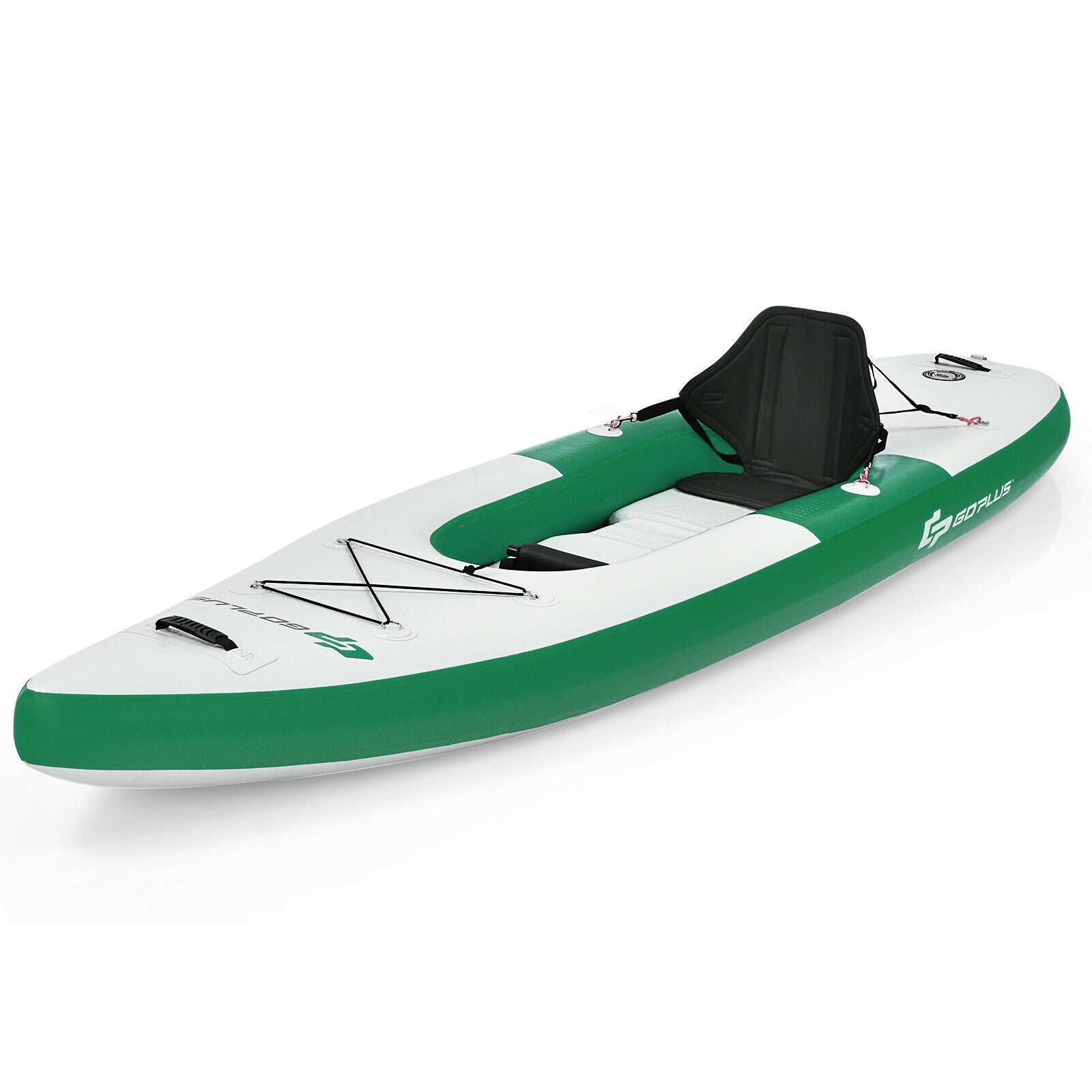 Inflatable Kayak Includes Aluminum Paddle with Hand Pump for 1 Person-Green