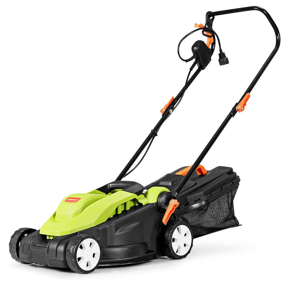 14-Inch 12 Amp Lawn Mower with Folding Handle Electric Push