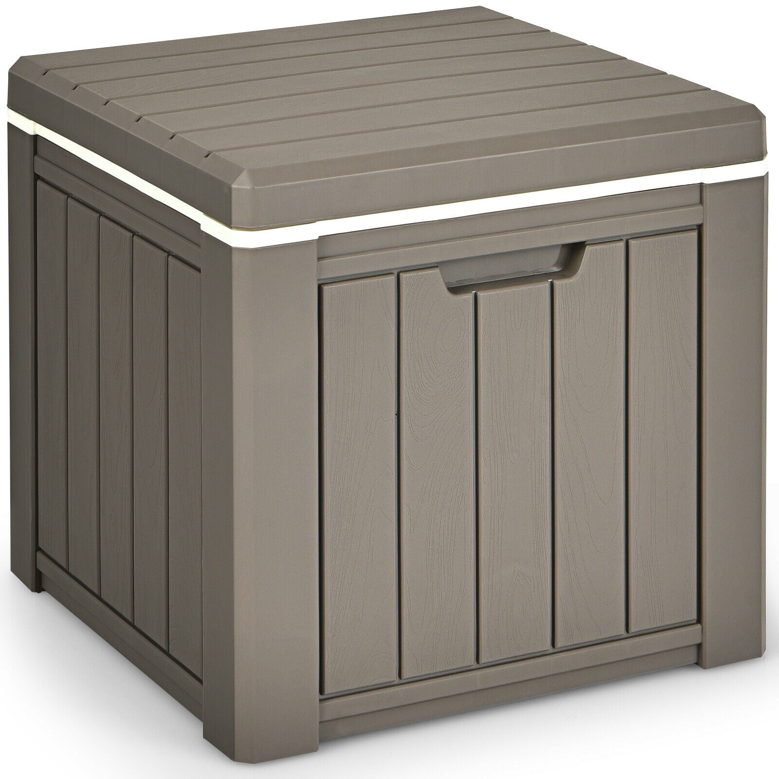 10 Gallon Storage Cooler for Picnic and Outdoor Activities-Brown