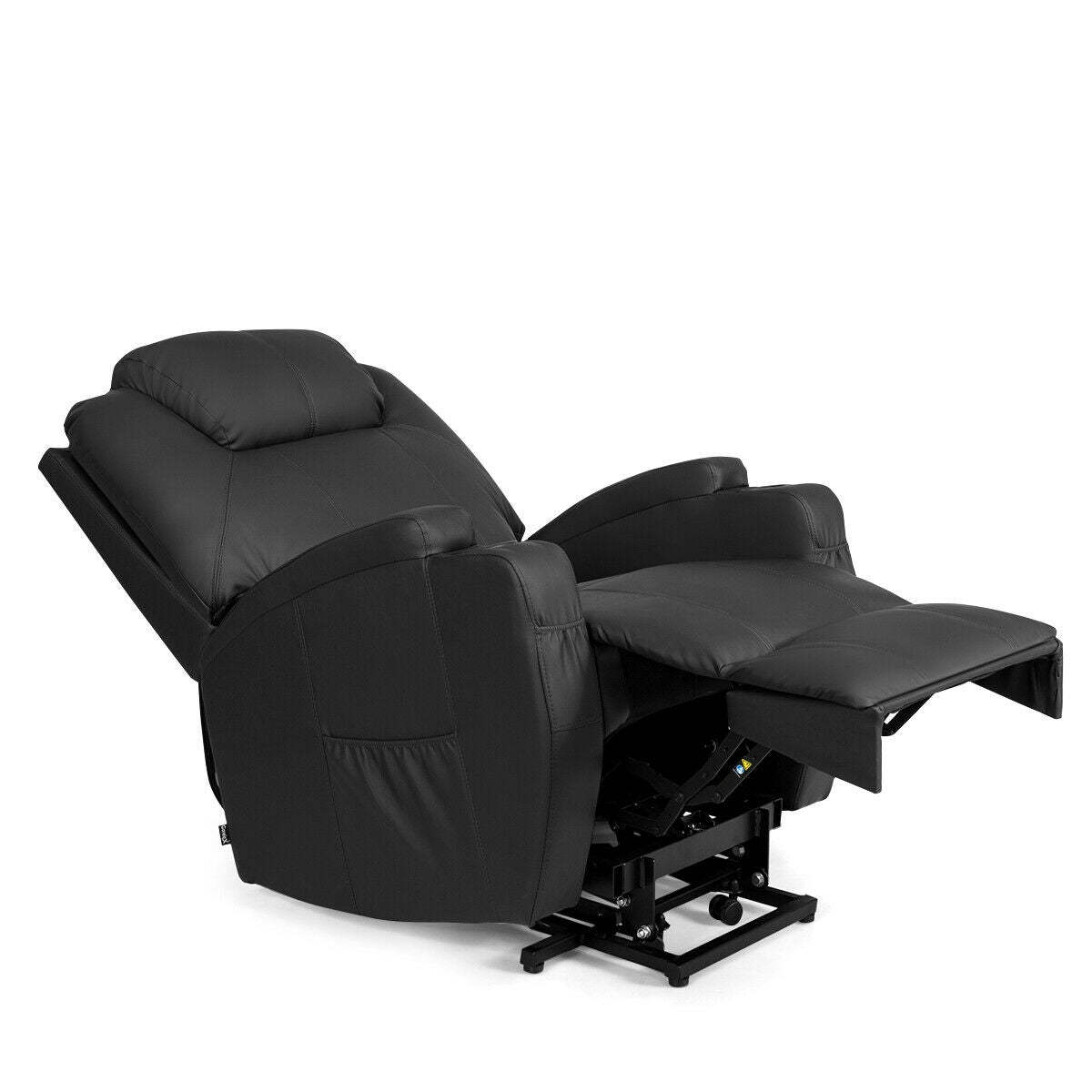 Power Lift Recliner Chair with Massage and Heat for Elderly with Remote Control-Black