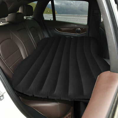 Inflatable Backseat Flocking Mattress Car SUV Travel with Pump 