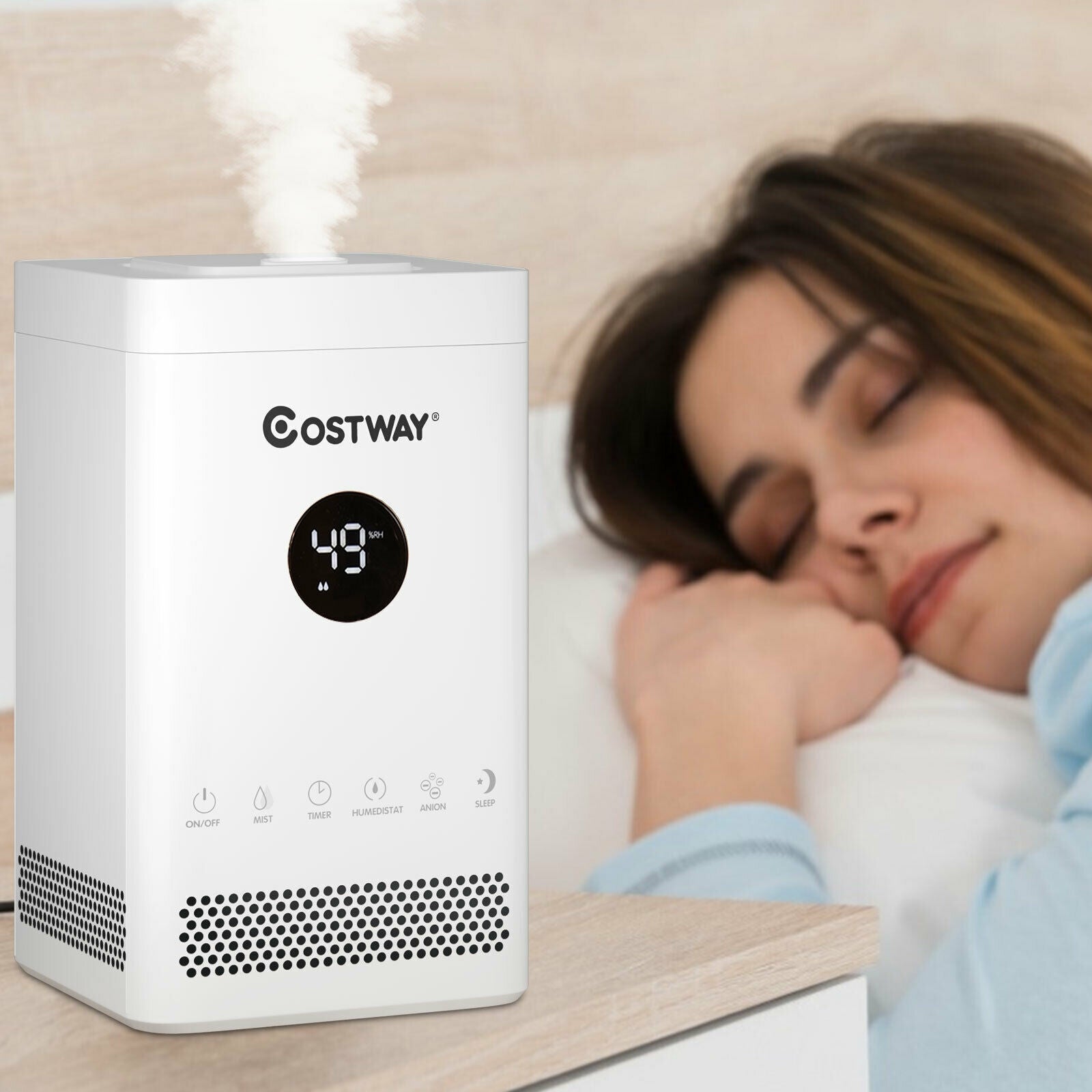 3.5L Quiet Top Fill Air Humidifier with Multiple Mode