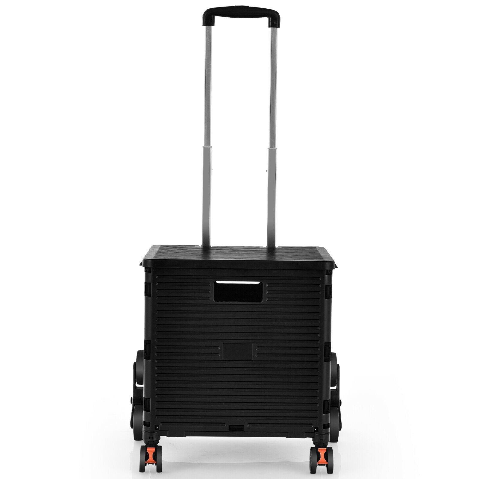 Foldable Utility Cart for Travel and Shopping-Black