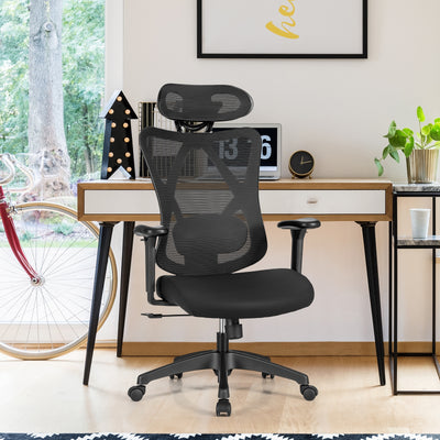 High Back Mesh Executive Chair with Adjustable Lumbar Support 