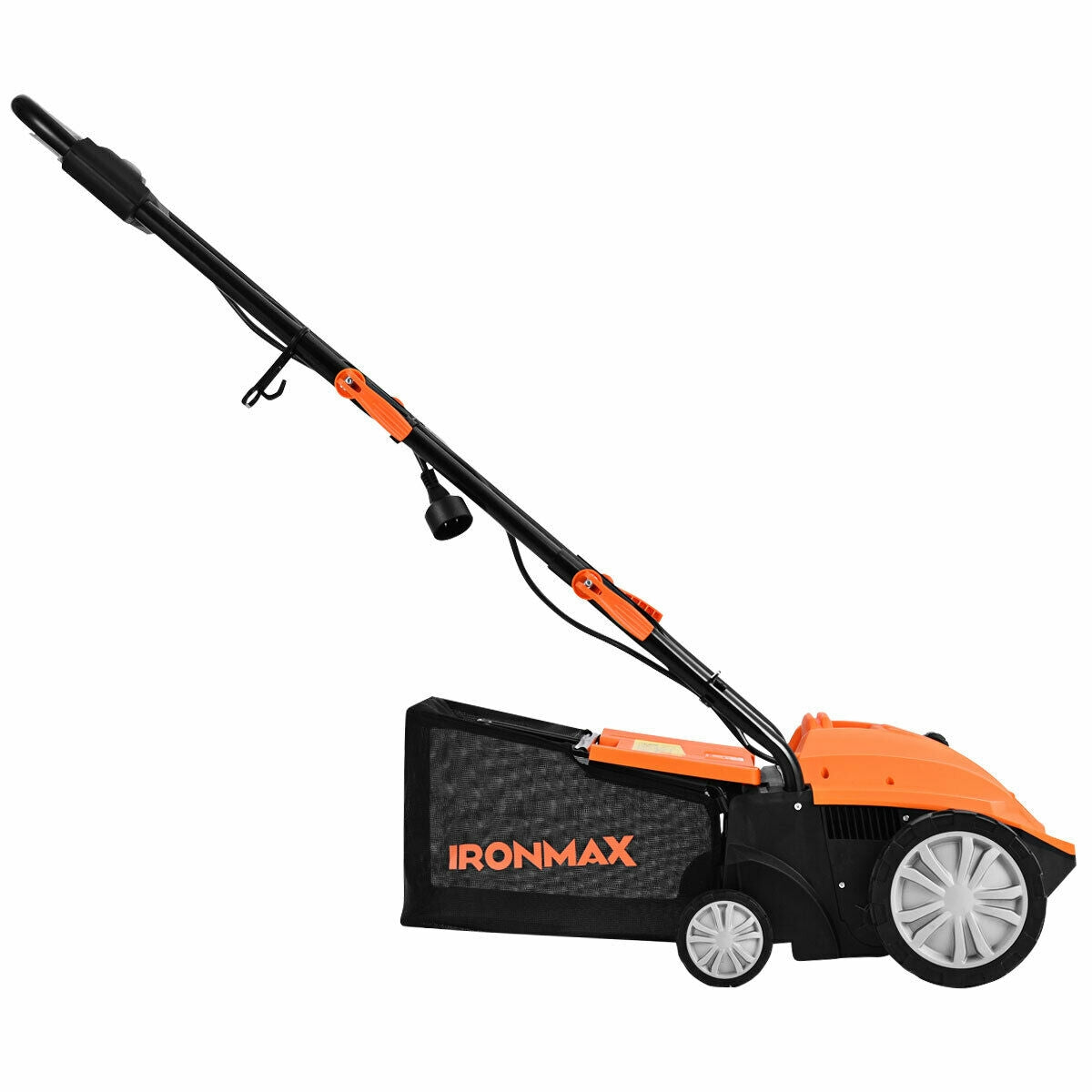 13 Inch 12 Amp Electric Scarifier with Collection Bag and Removable Blades-Orange